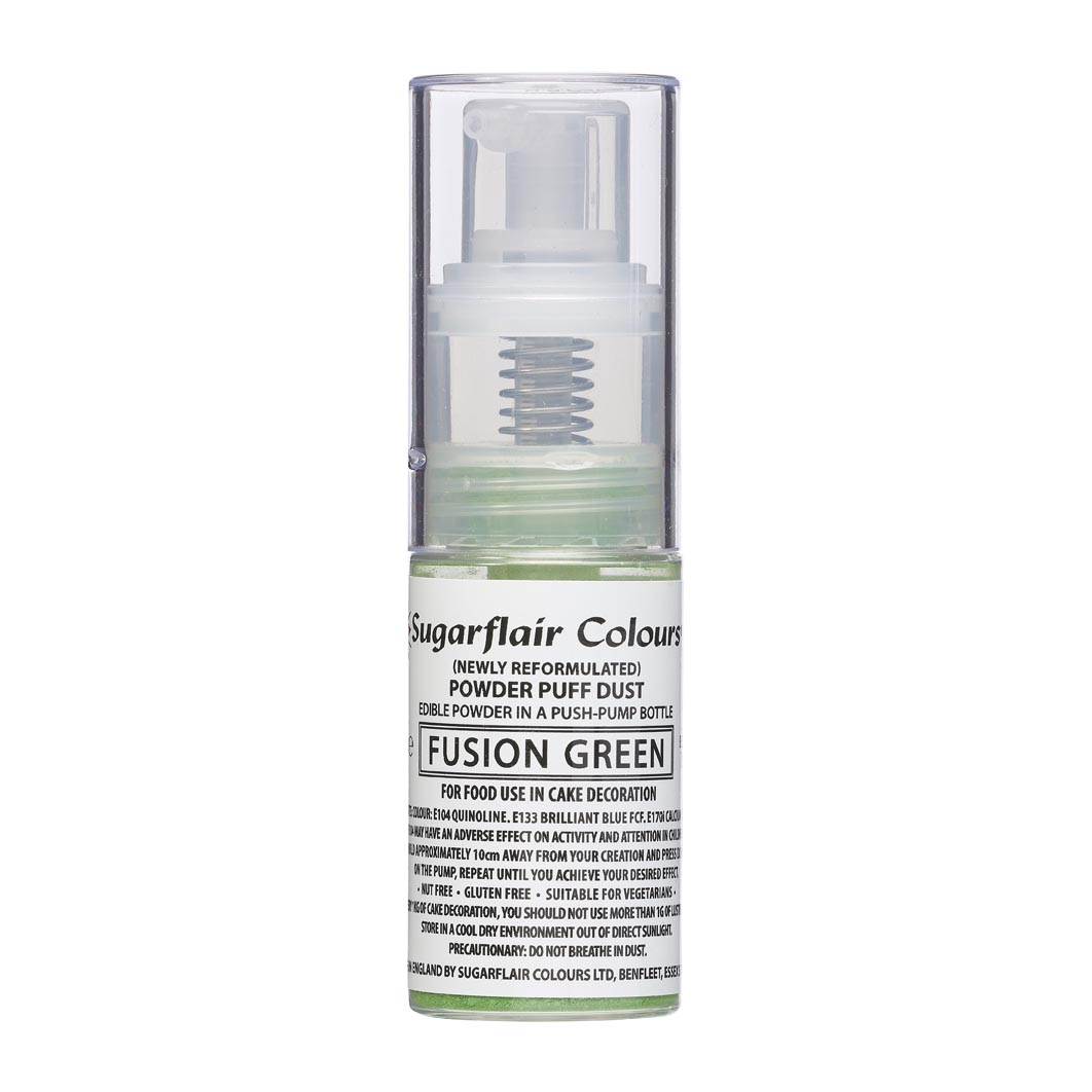 Sugarflair Pump Spray Powder Puff Dus Fusion Green 10g