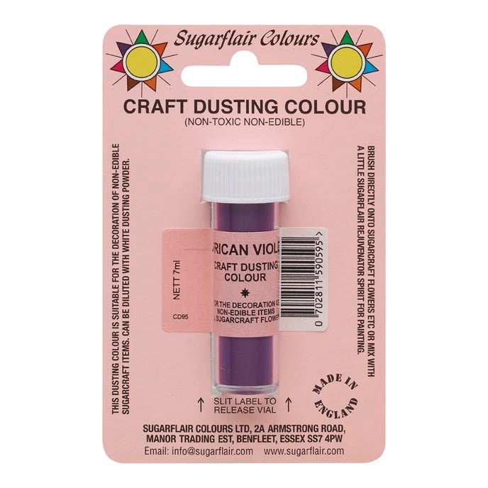 Sugarflair Niet Eetbare Kleurpoeder Donker Violet 7g