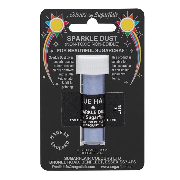Sugarflair Niet Eetbare Glitterpoeder Blauw 2g