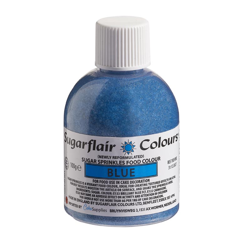 Sugarflair Gekleurde Suiker Blauw 100g