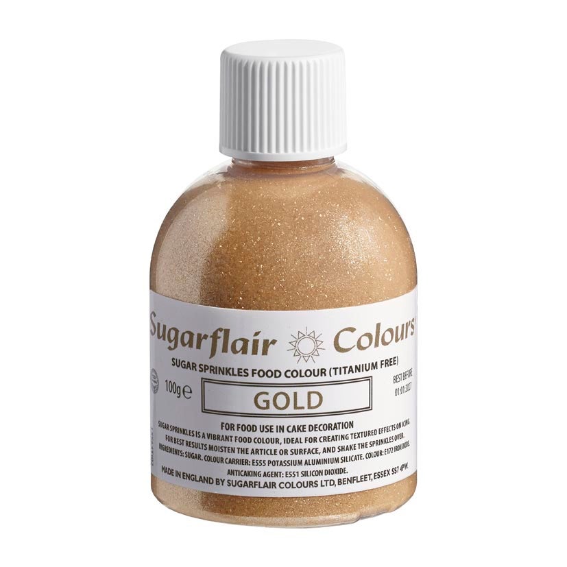 Sugarflair Gekleurde Suiker Goud 100g