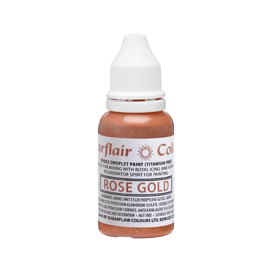 Sugarflair Eetbare Verf Rosé Goud 14ml