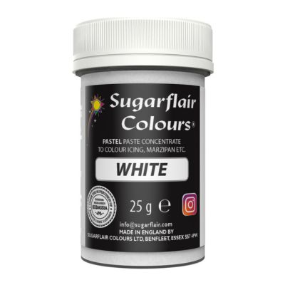 Sugarflair Eetbare Kleurstof Pasta Wit 25g