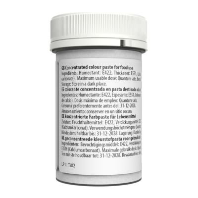 Sugarflair Eetbare Kleurstof Pasta Wit 25g