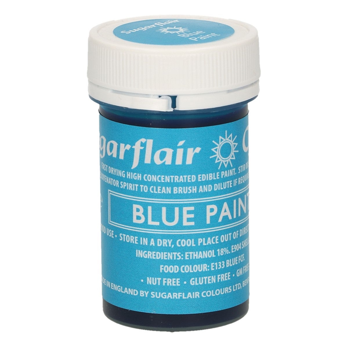 Sugarflair Eetbare Verf Mat Blauw 20g