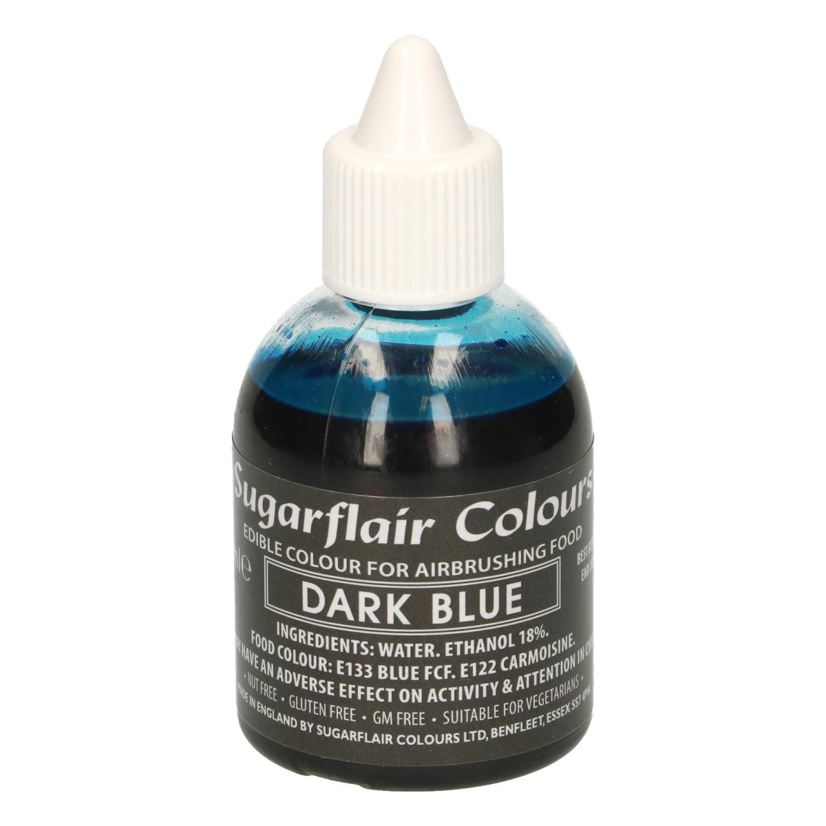 Sugarflair Airbrush Kleurstof Donkerblauw 60ml