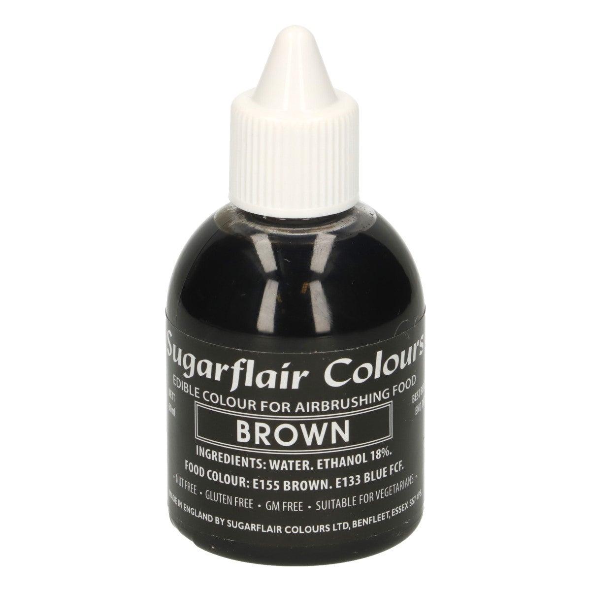 Sugarflair Airbrush Kleurstof Bruin 60ml