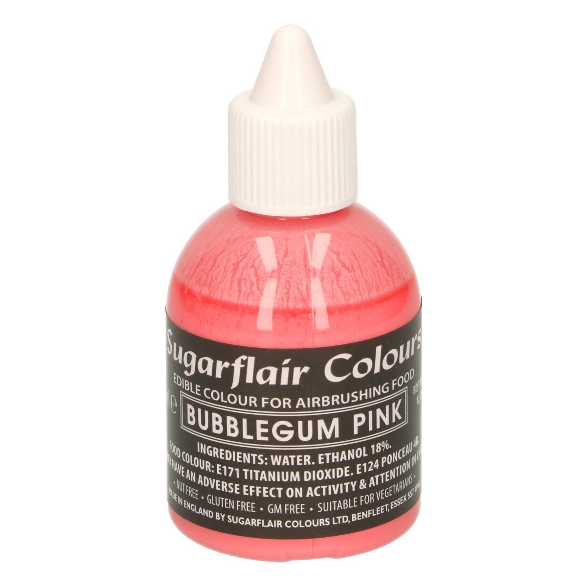 Sugarflair Airbrush Kleurstof Kauwgom Roze 60ml