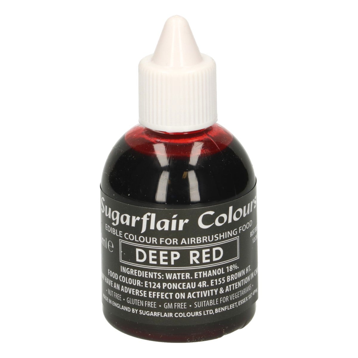 Sugarflair Airbrush Kleurstof Dieprood 60ml