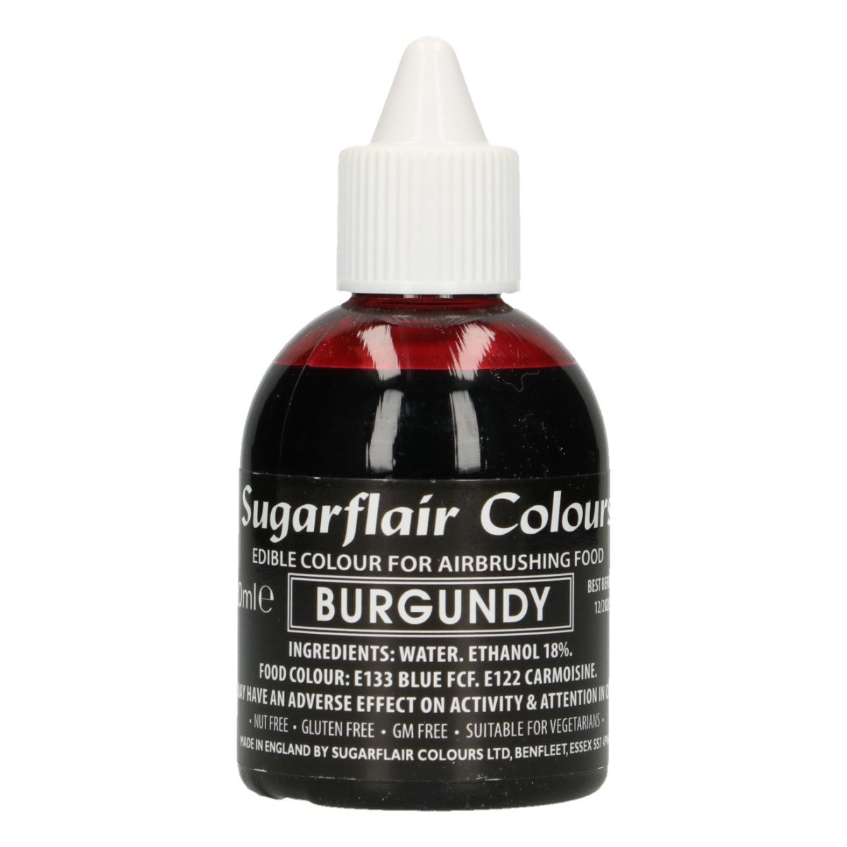Sugarflair Airbrush Kleurstof Bordeaux 60ml
