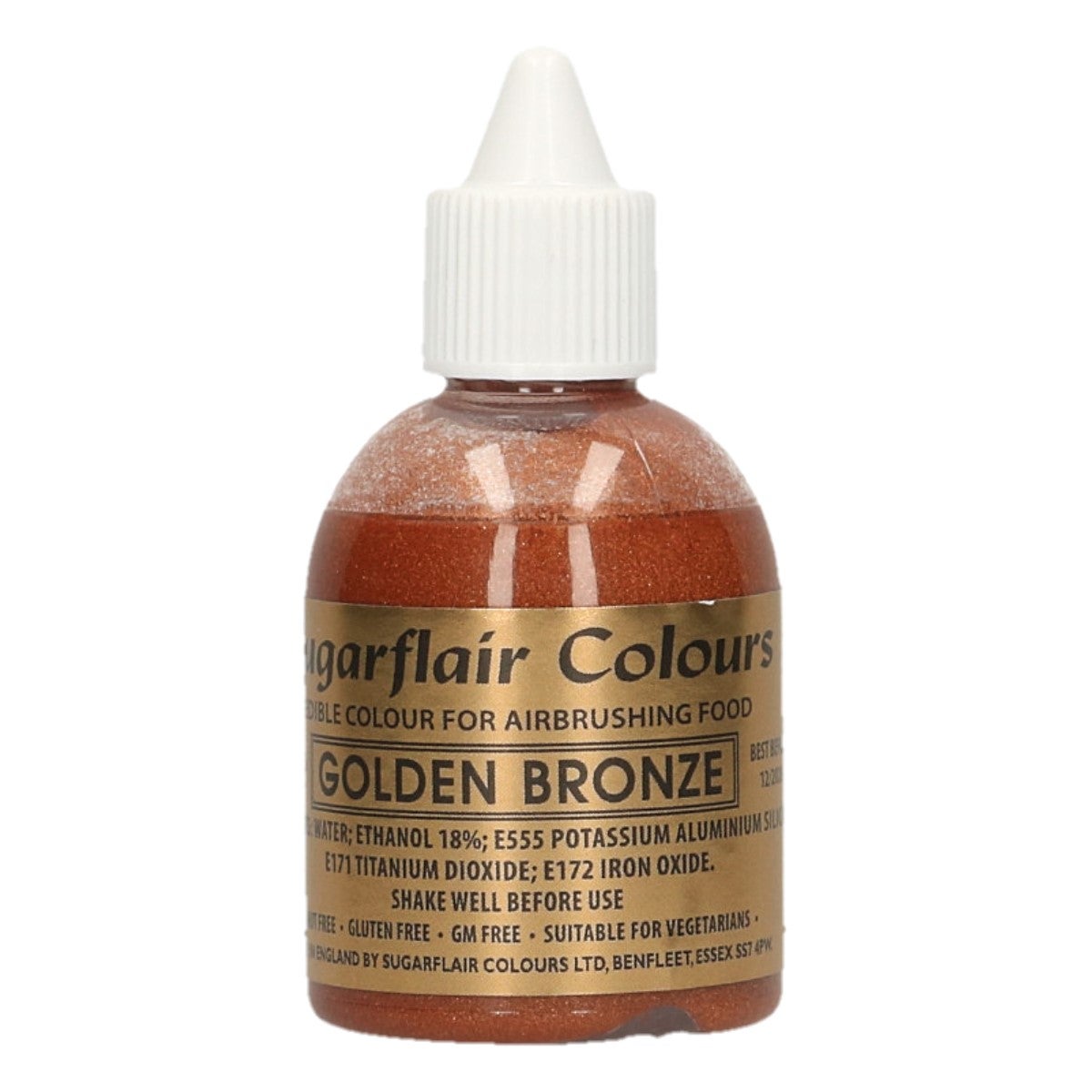 Sugarflair Airbrush Kleurstof Goudbrons60ml