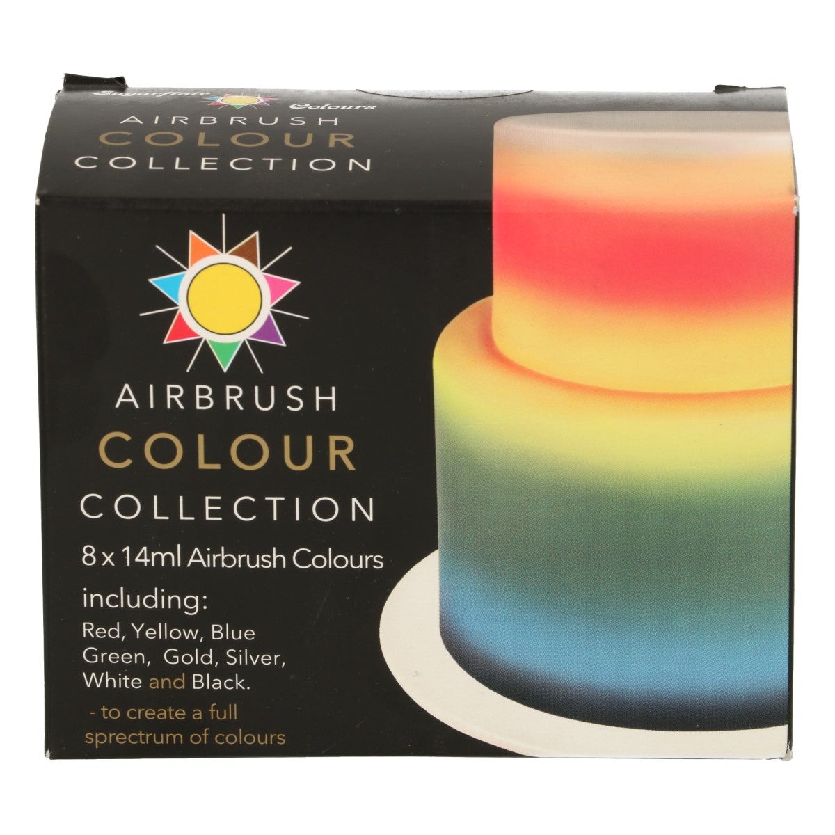 Sugarflair Airbrush Kleurstof Set/8