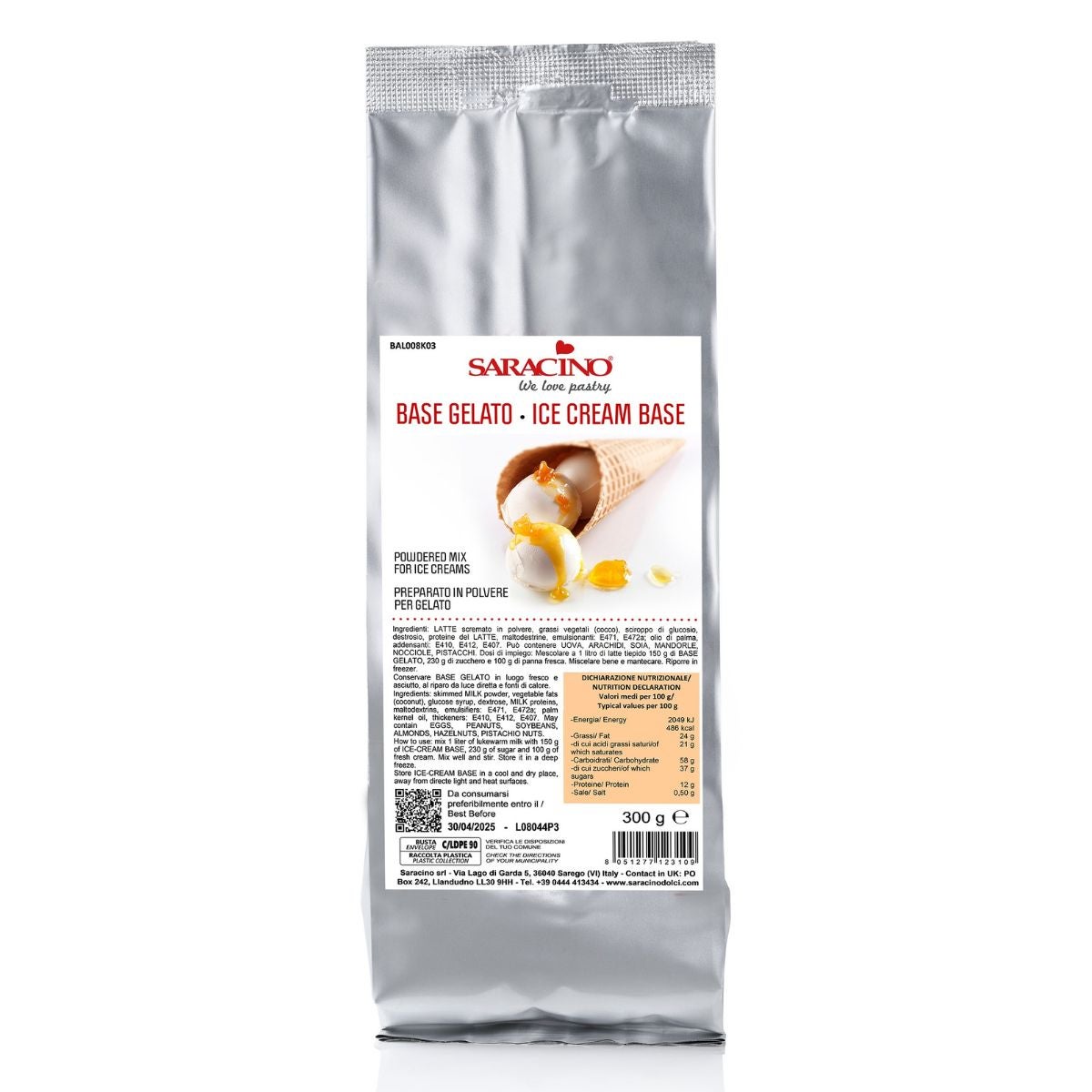 Saracino IJsbasis Mix 300 g