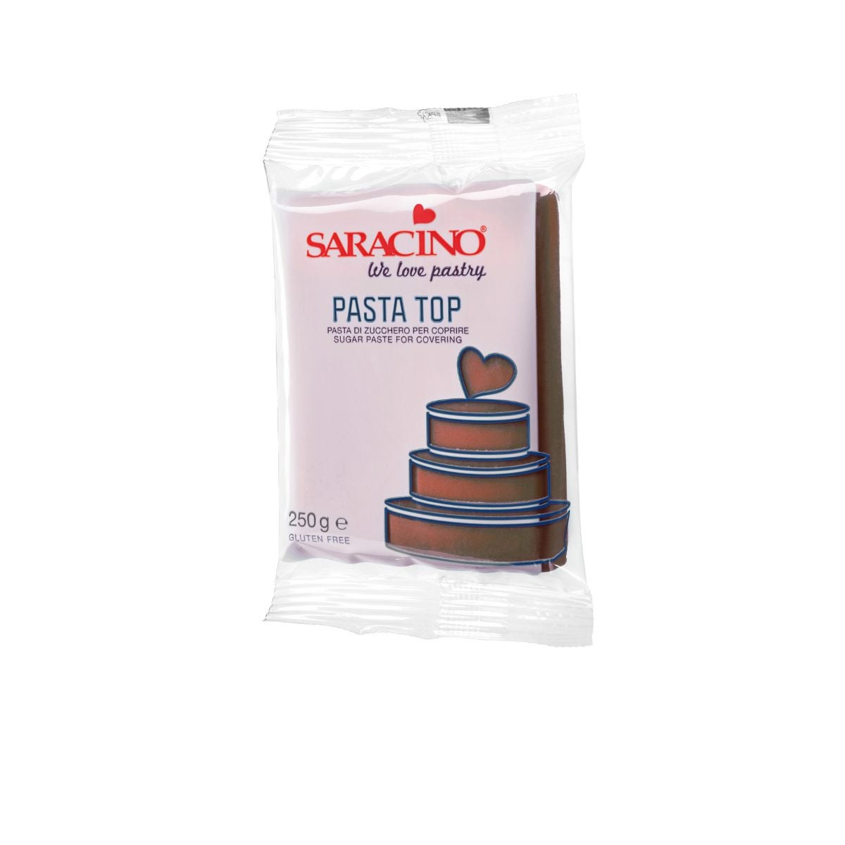 Saracino Top Sugar Paste - Brown 250g