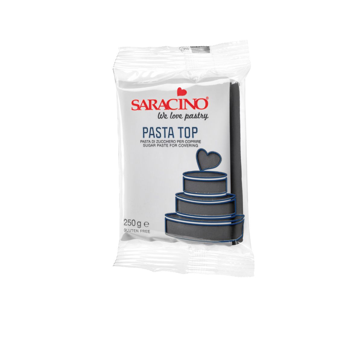 Saracino Top Sugar Paste - Black 250g