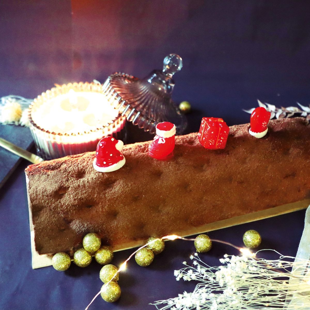 Scrapcooking Kerst Plastic Cake Toppers set/4