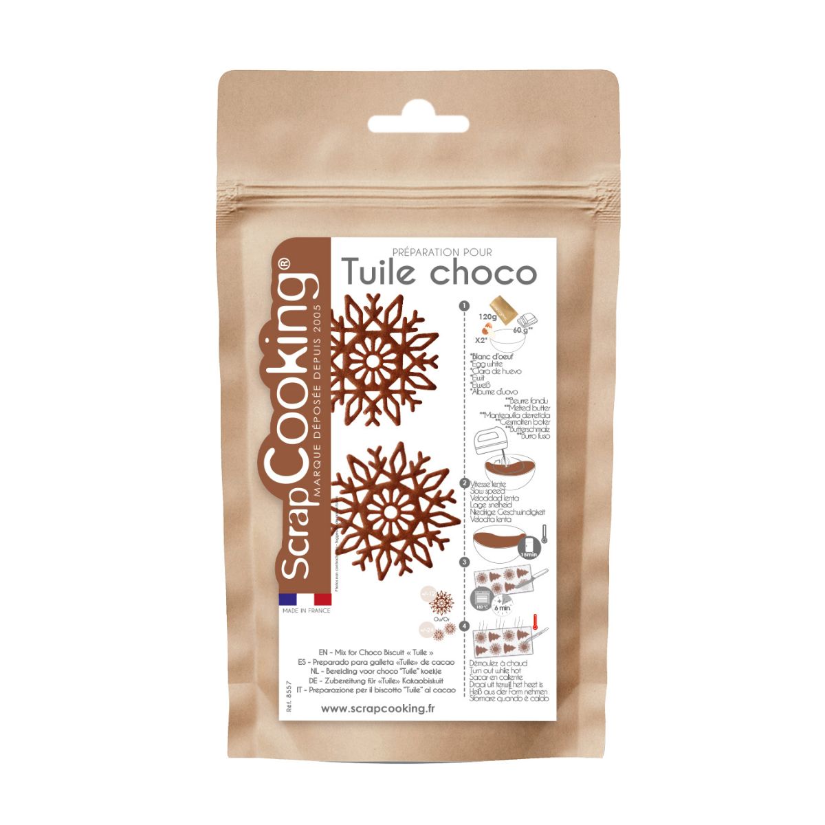 ScrapCooking Mix voor Tuile Chocolade 120 g
