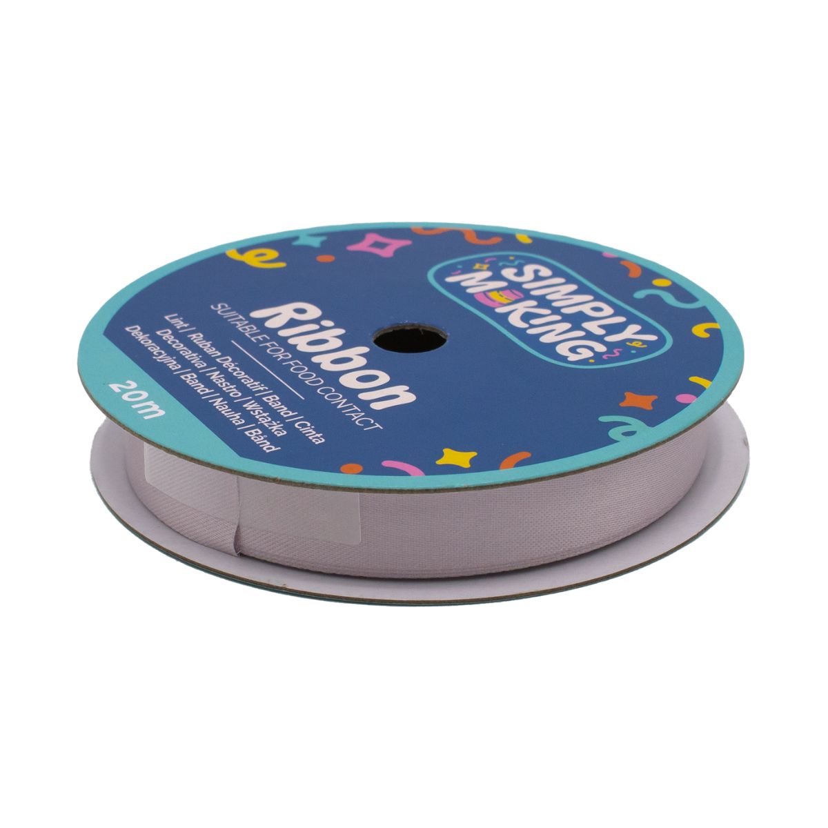 Simply Making Taartlint Zilver 12 mm x 20 m