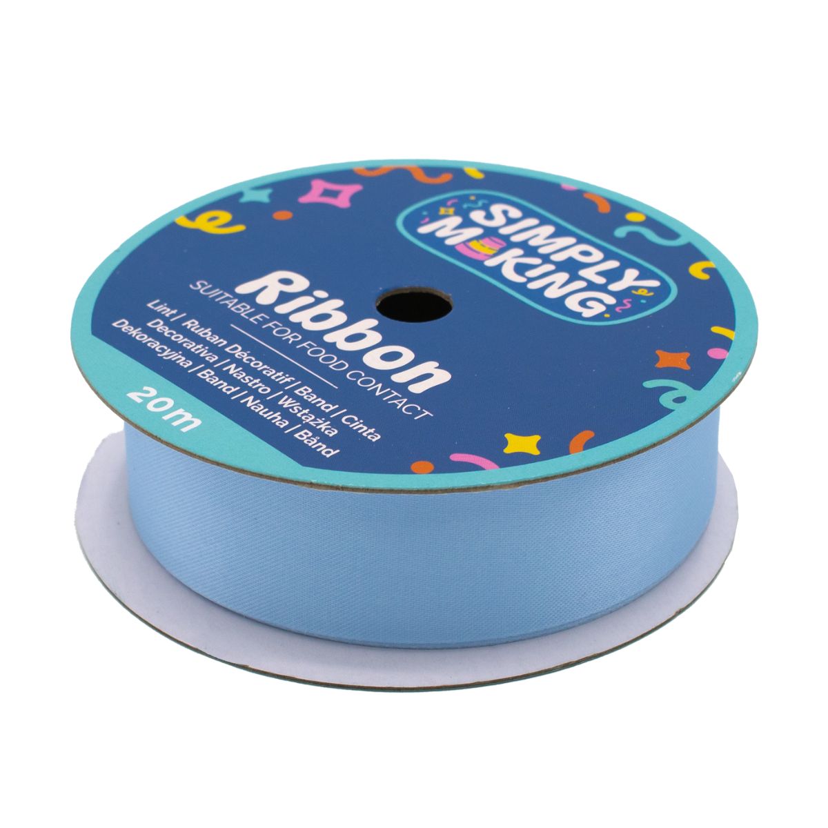 Simply Making Taartlint Babyblauw 24 mm x 20 m