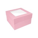 Simply Making Taartdoos Venster Lichtroze 25 x 25 x 15 cm