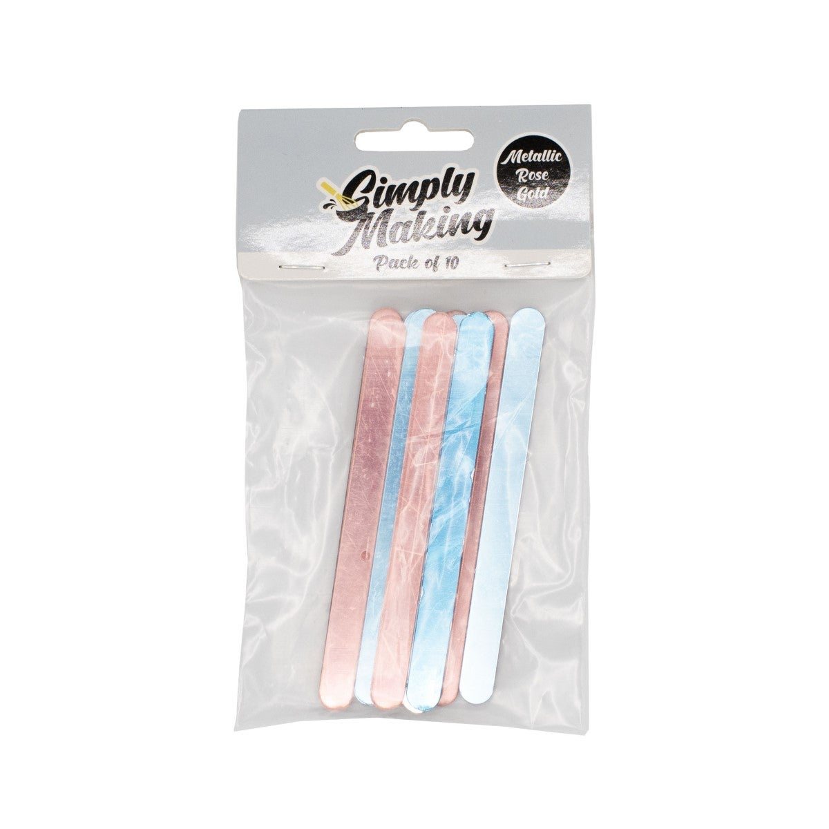 Simply Making Cakesicle Sticks pk/10 - Glanzend Rosé Goud - 113mm