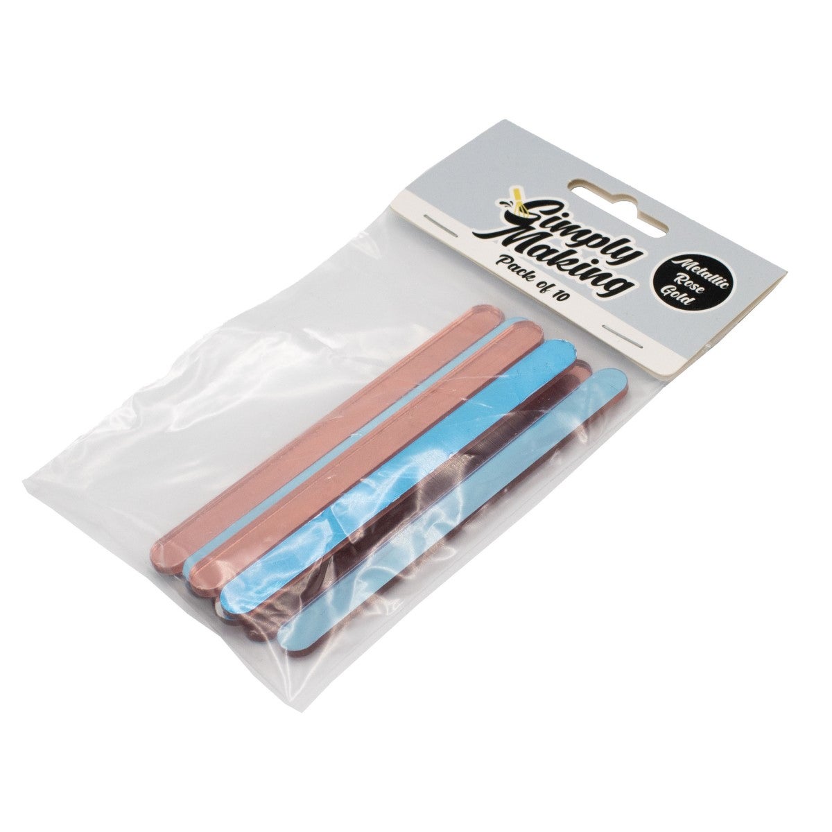 Simply Making Cakesicle Sticks pk/10 - Glanzend Rosé Goud - 113mm