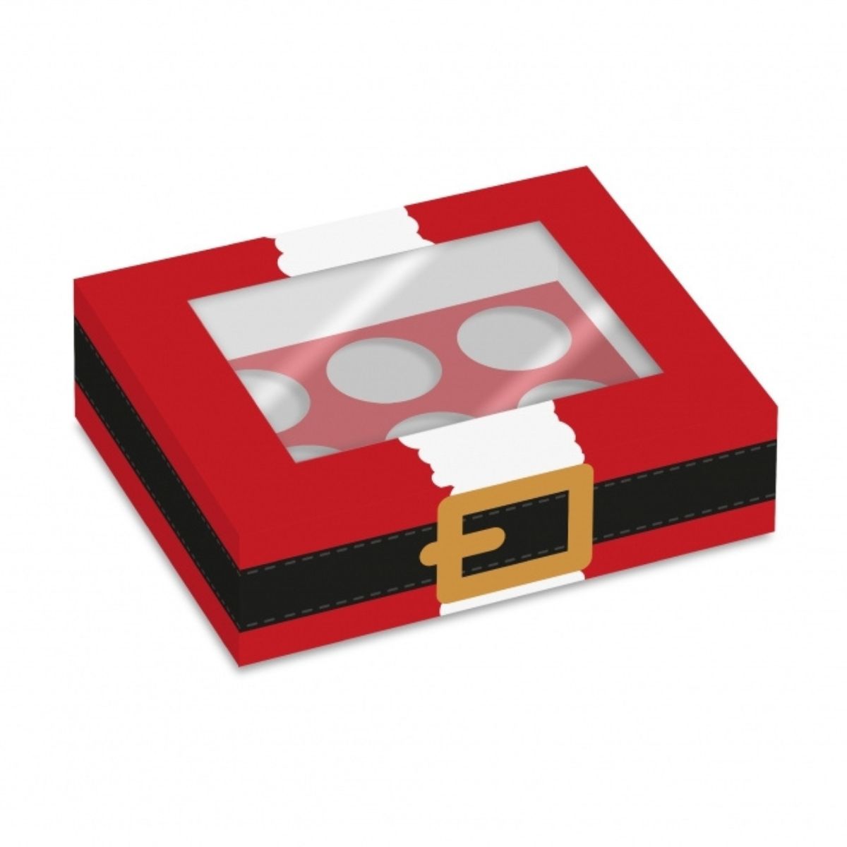 Simply Making Cupcake Box Kerstman 6 pk/2