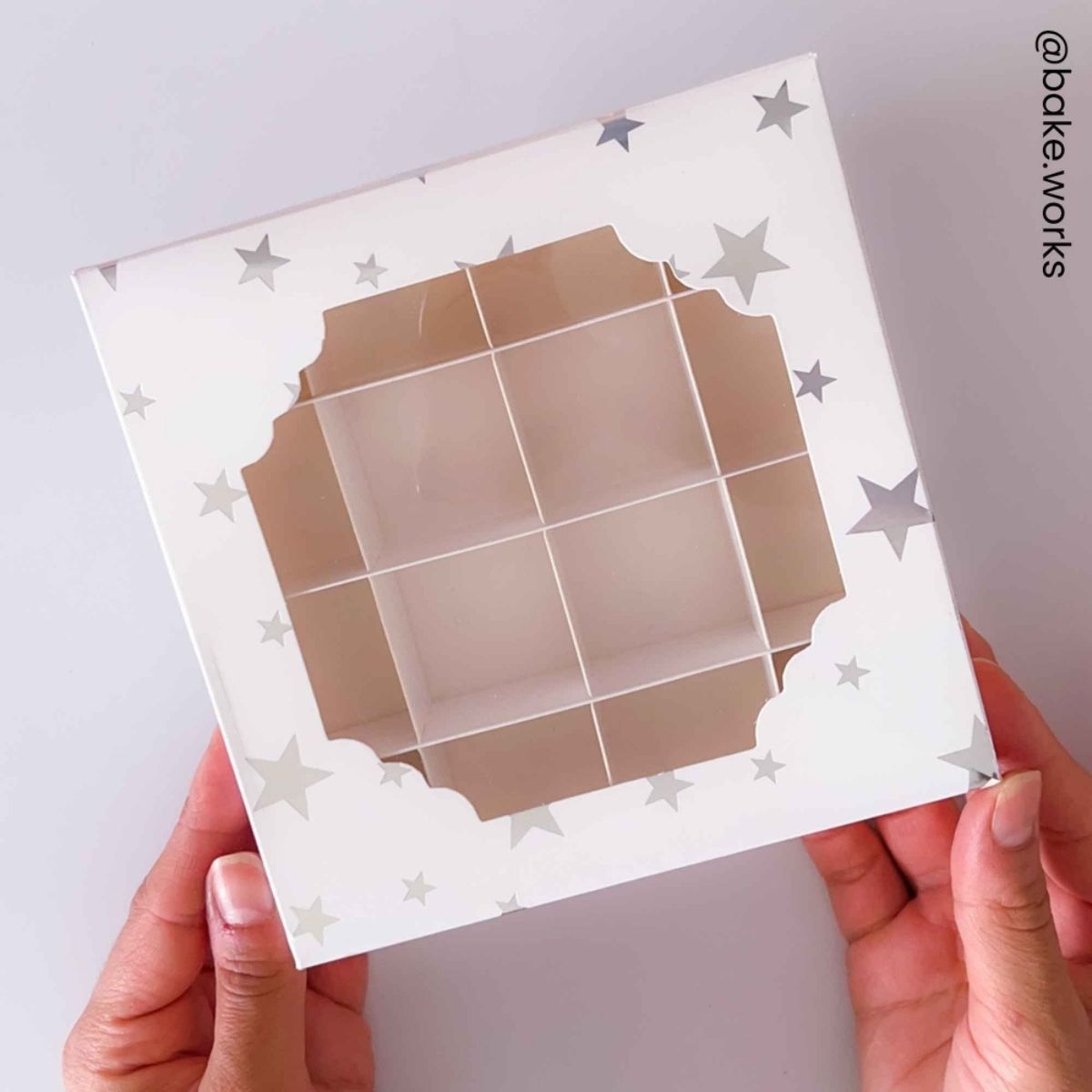 Simply Making Treat Box & Inserts Zilveren Sterren 16 Vakken pk/5