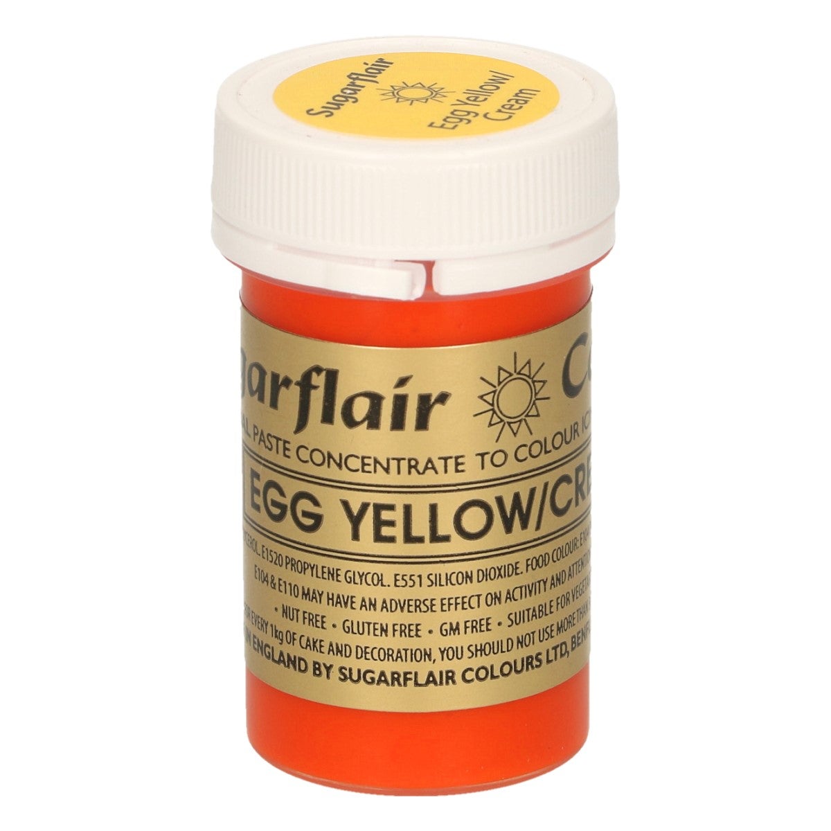 Sugarflair Eetbare Kleurstof Pasta Eigeel 25g