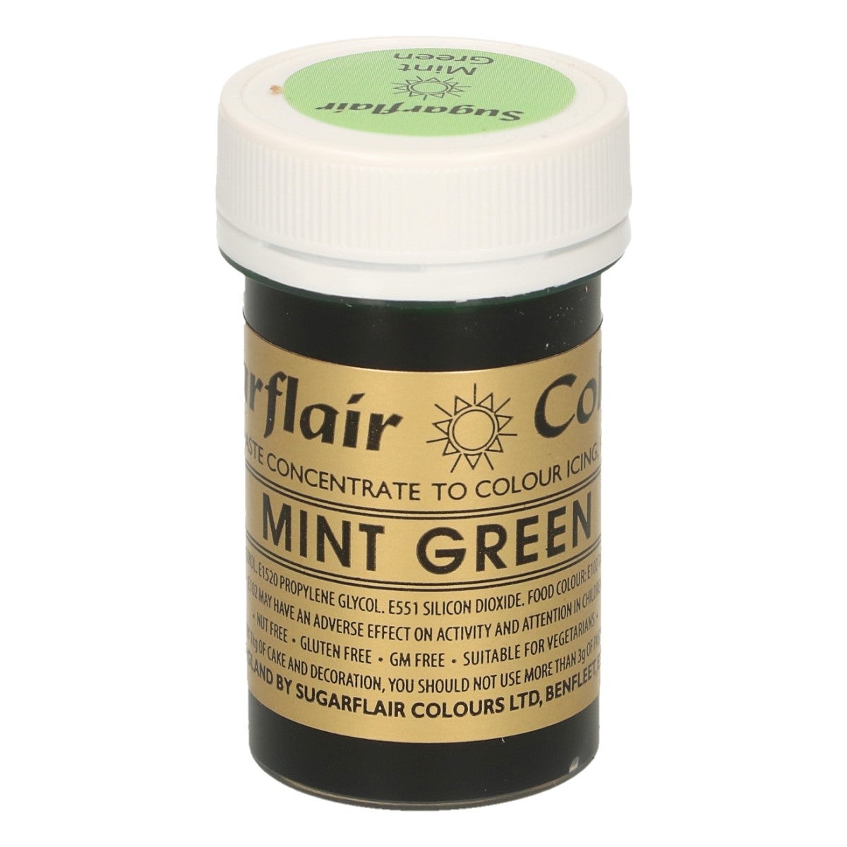 Sugarflair Eetbare Kleurstof Pasta Mintgroen 25g