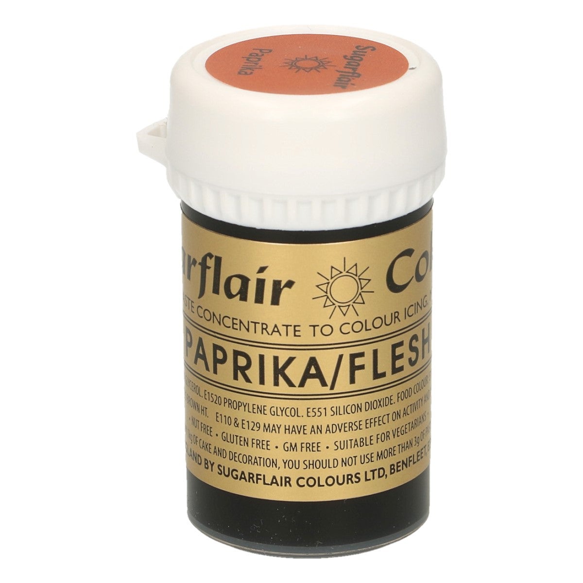 Sugarflair Eetbare Kleurstof Pasta Paprika/Vlees 25g