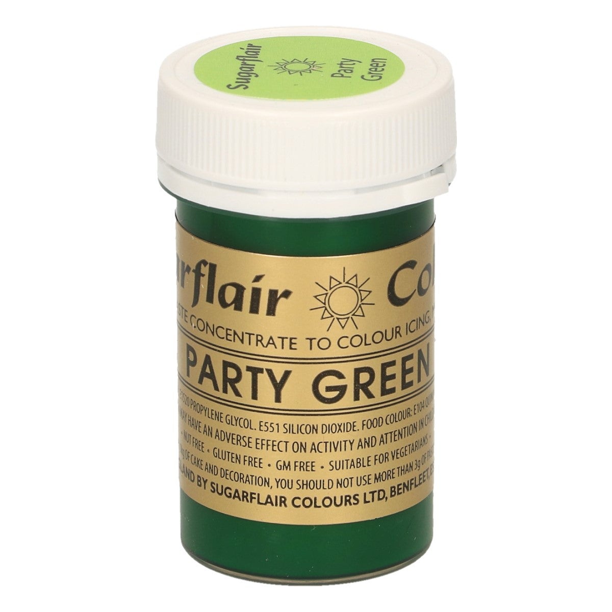 Sugarflair Eetbare Kleurstof Pasta Helder Groen 25g