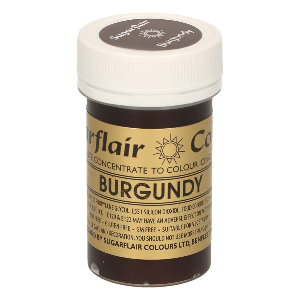 Sugarflair Eetbare Kleurstof Pasta Bordeaux 25g