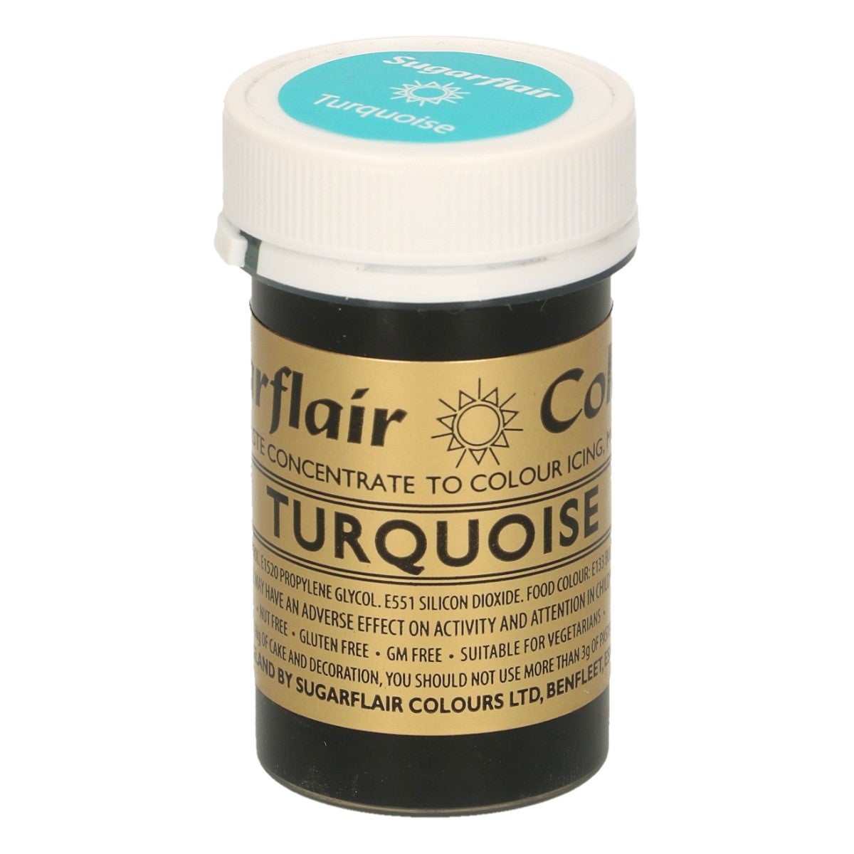 Sugarflair Eetbare Kleurstof Pasta Turquoise 25g
