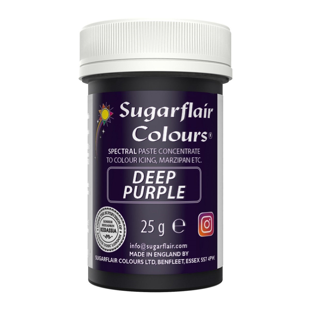 Sugarflair Eetbare Kleurstof Pasta Diep Paars 25g