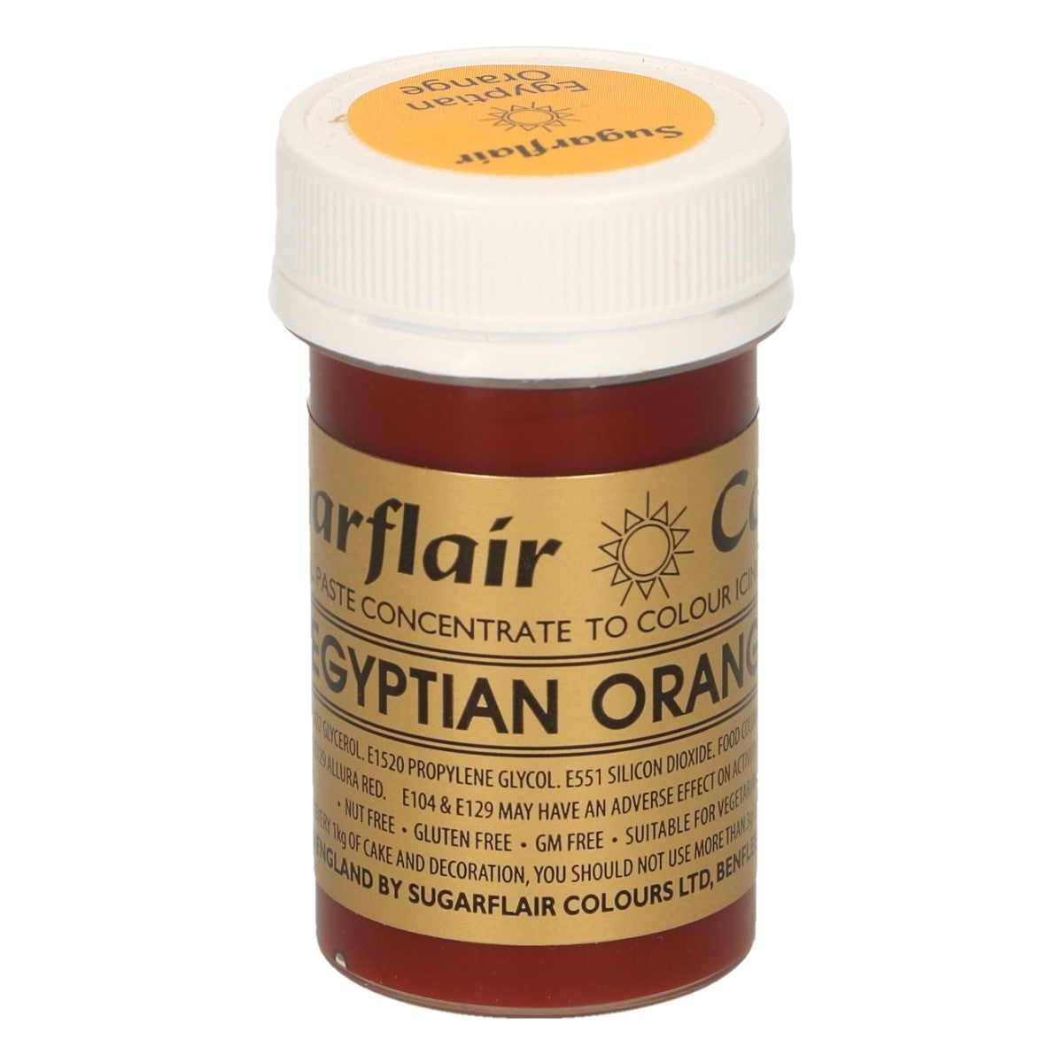 Sugarflair Eetbare Kleurstof Pasta Sinaasappel 25g
