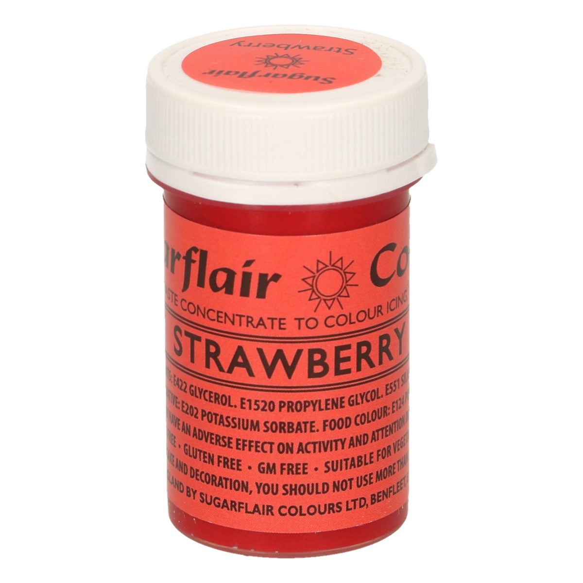 Sugarflair Eetbare Kleurstof Pasta Aardbei Rood 25g