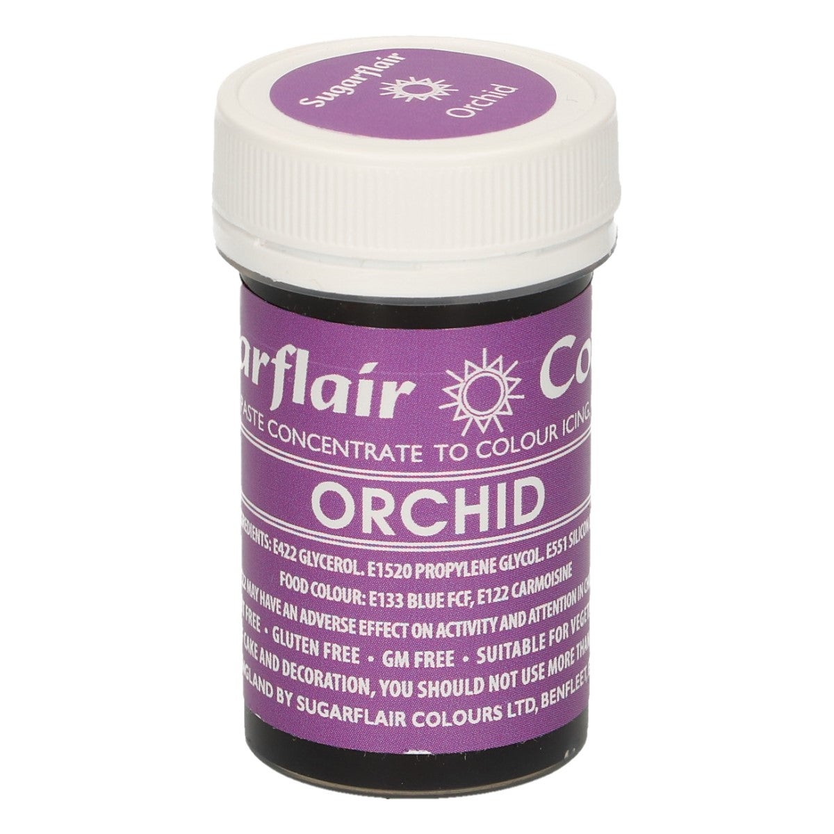 Sugarflair Eetbare Kleurstof Pasta Orchidee Paars 25g