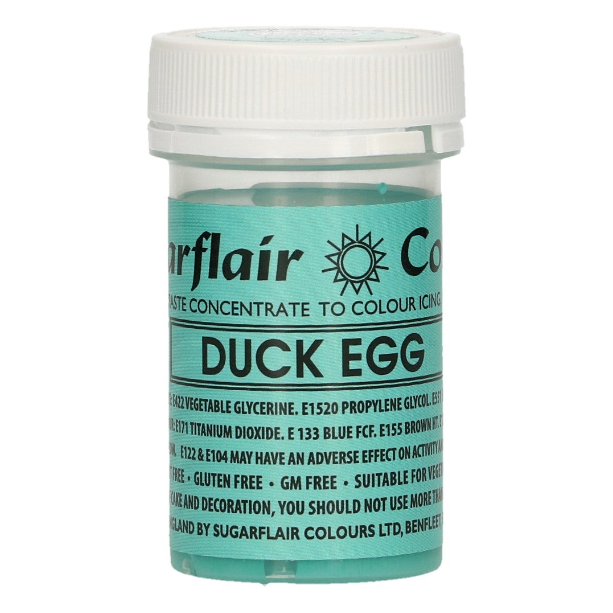 Sugarflair Eetbare Kleurstof Pasta Blauwgroen 25g