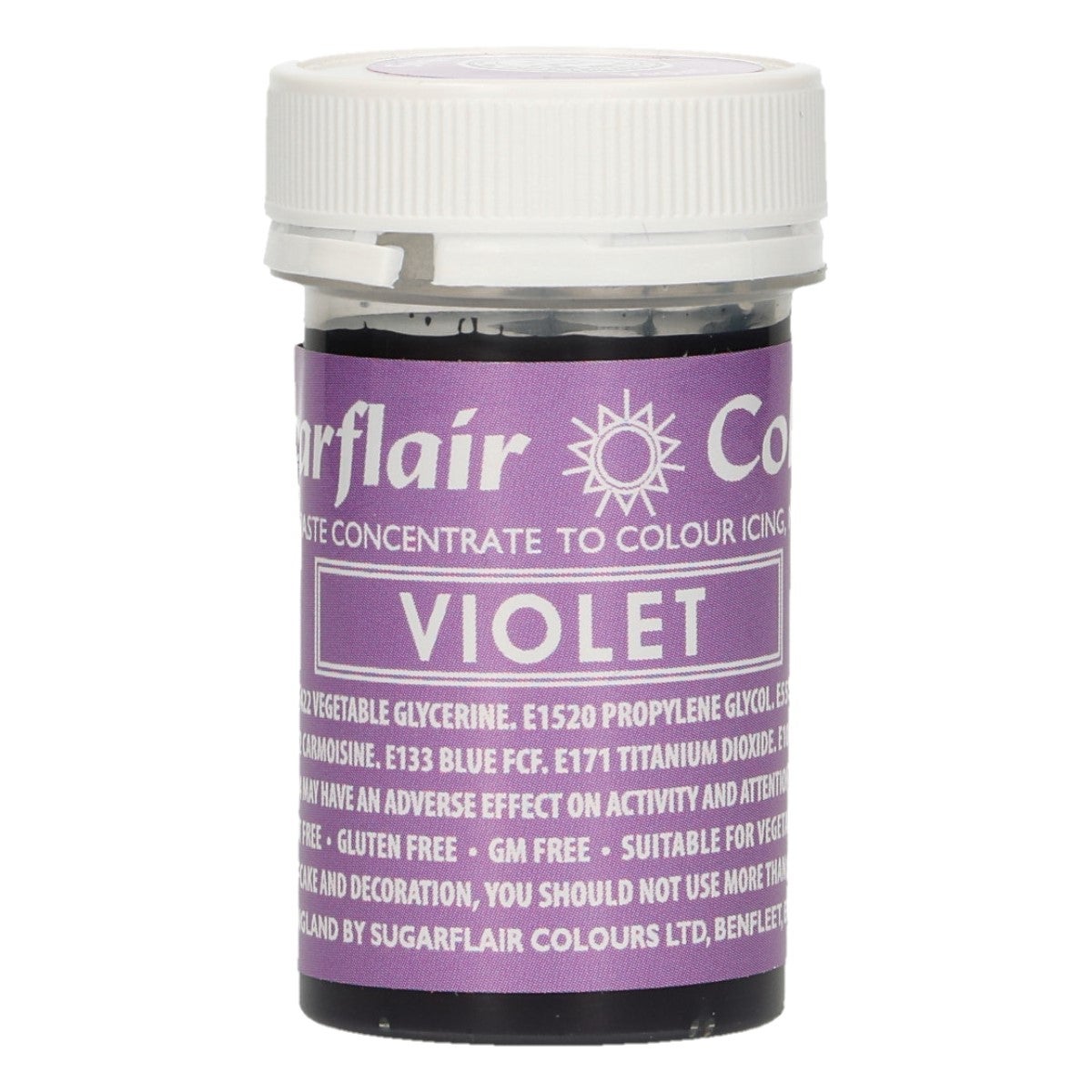 Sugarflair Eetbare Kleurstof Pasta Violet 25g