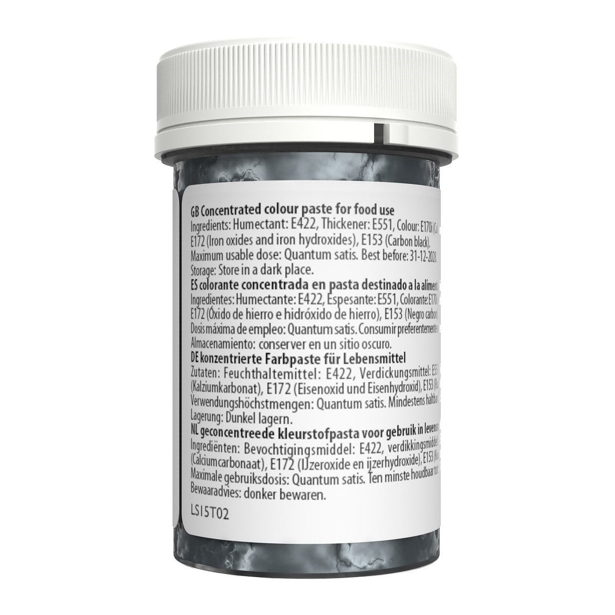 Sugarflair Eetbare Kleurstof Pasta Grafietgrijs 25g