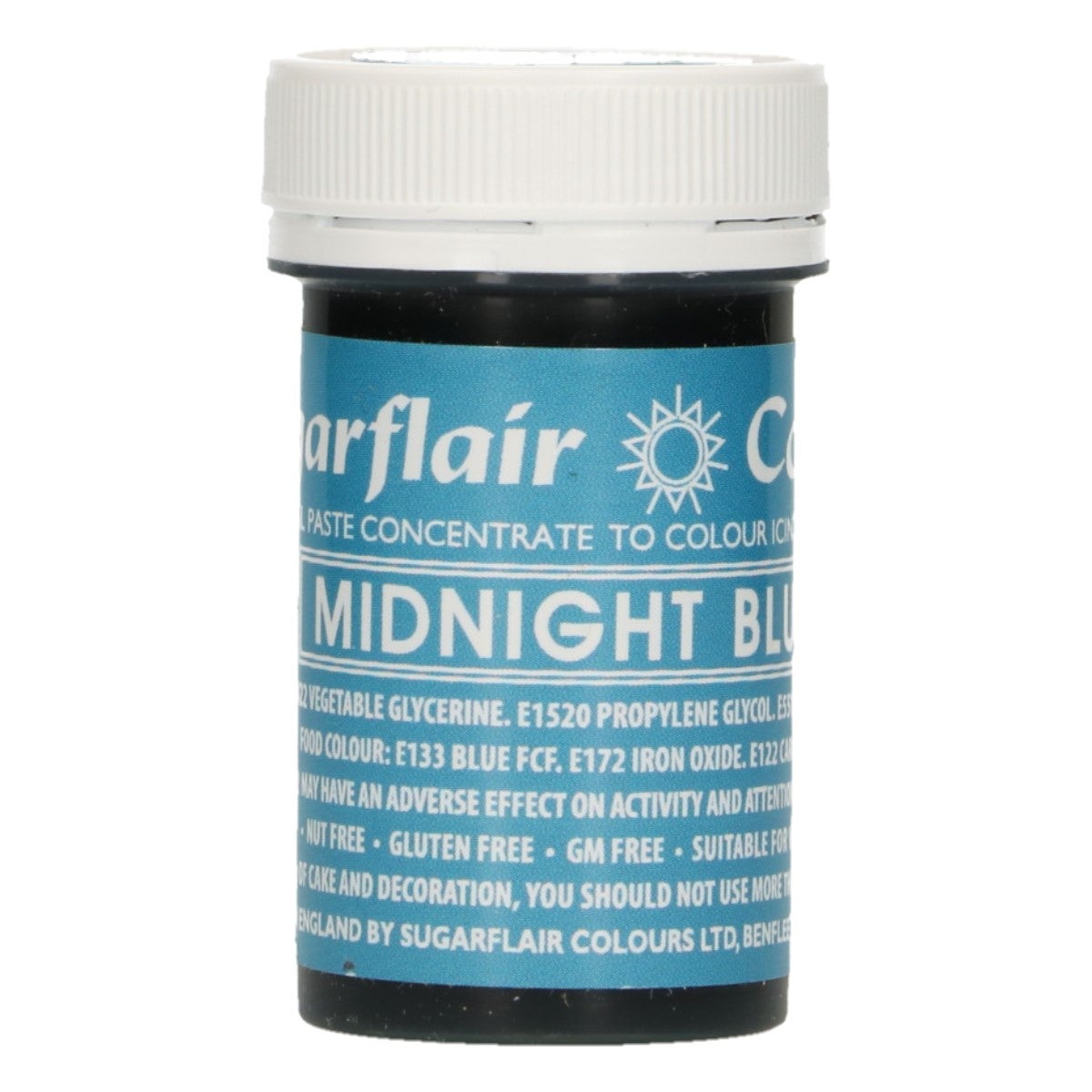 Sugarflair Eetbare Kleurstof Pasta Middernacht Blauw 25g