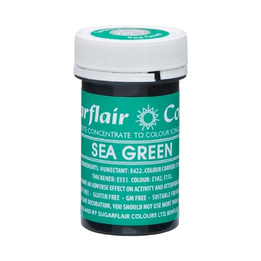 Sugarflair Eetbare Kleurstof Pasta Zeegroen 25g