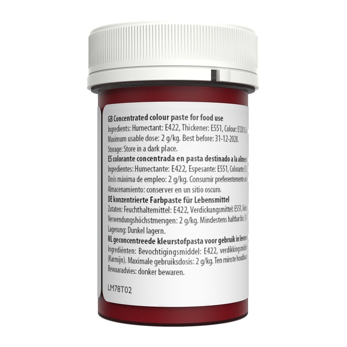 Sugarflair Spectral Kleurpasta Donkerroze 25g