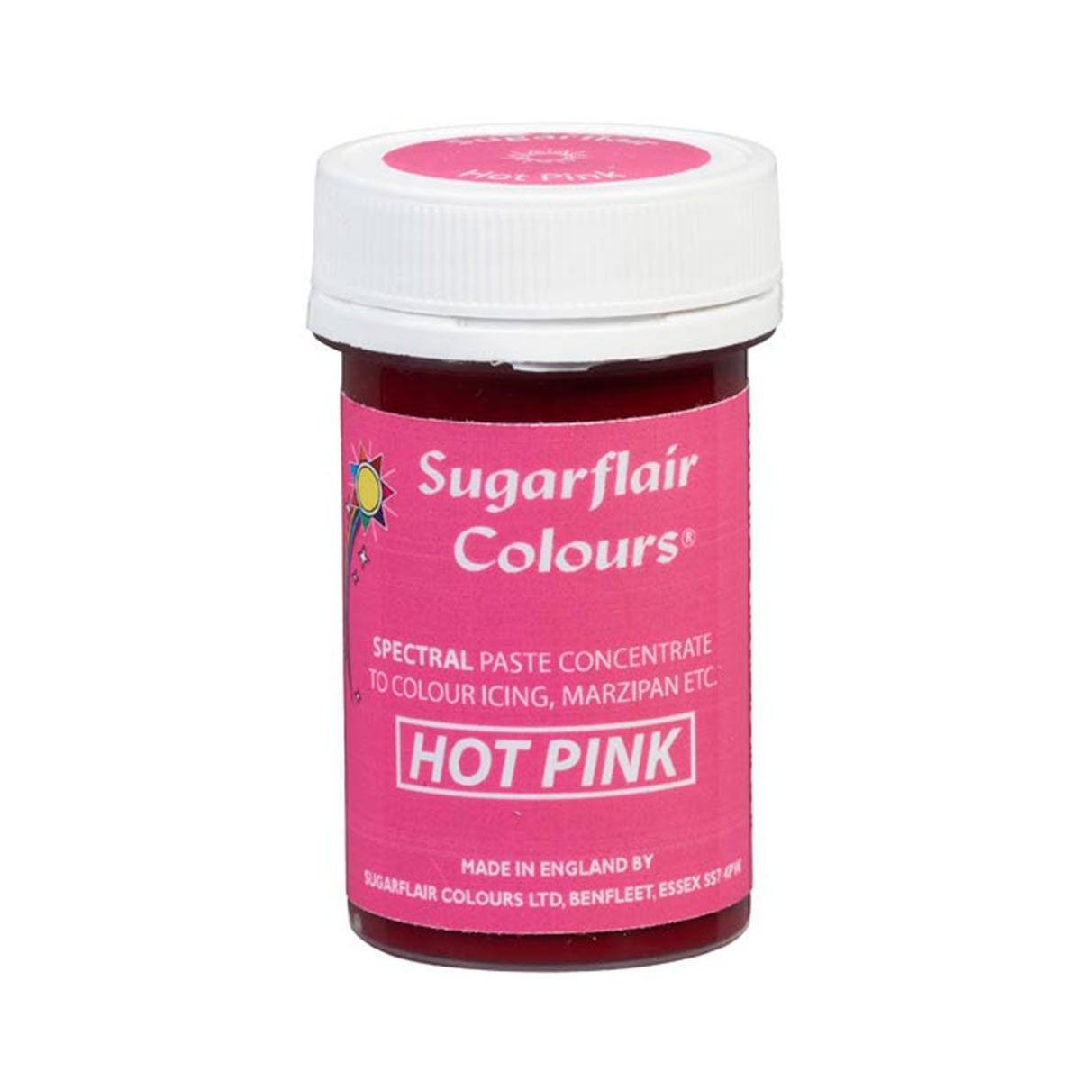Sugarflair Spectral Kleurpasta Donkerroze 25g