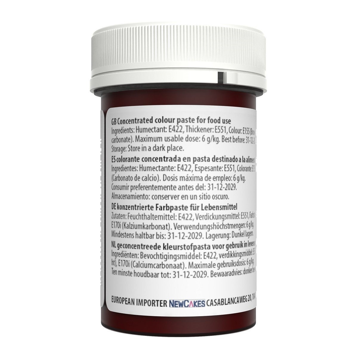 Sugarflair Eetbare Kleurstof Pasta Bruin 25g