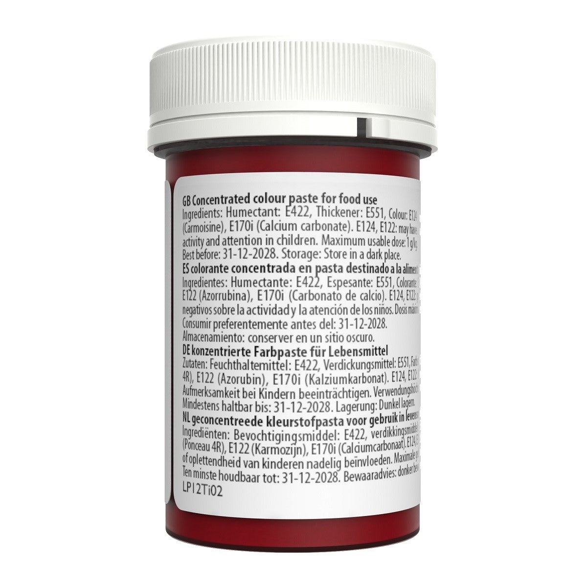 Sugarflair Eetbare Kleurstof Pasta Kersenrood 25g