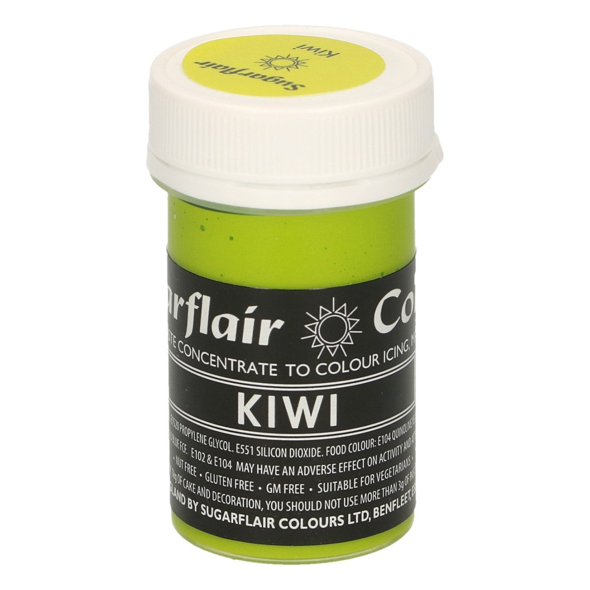Sugarflair Eetbare Kleurstof Pasta Kiwigroen 25g