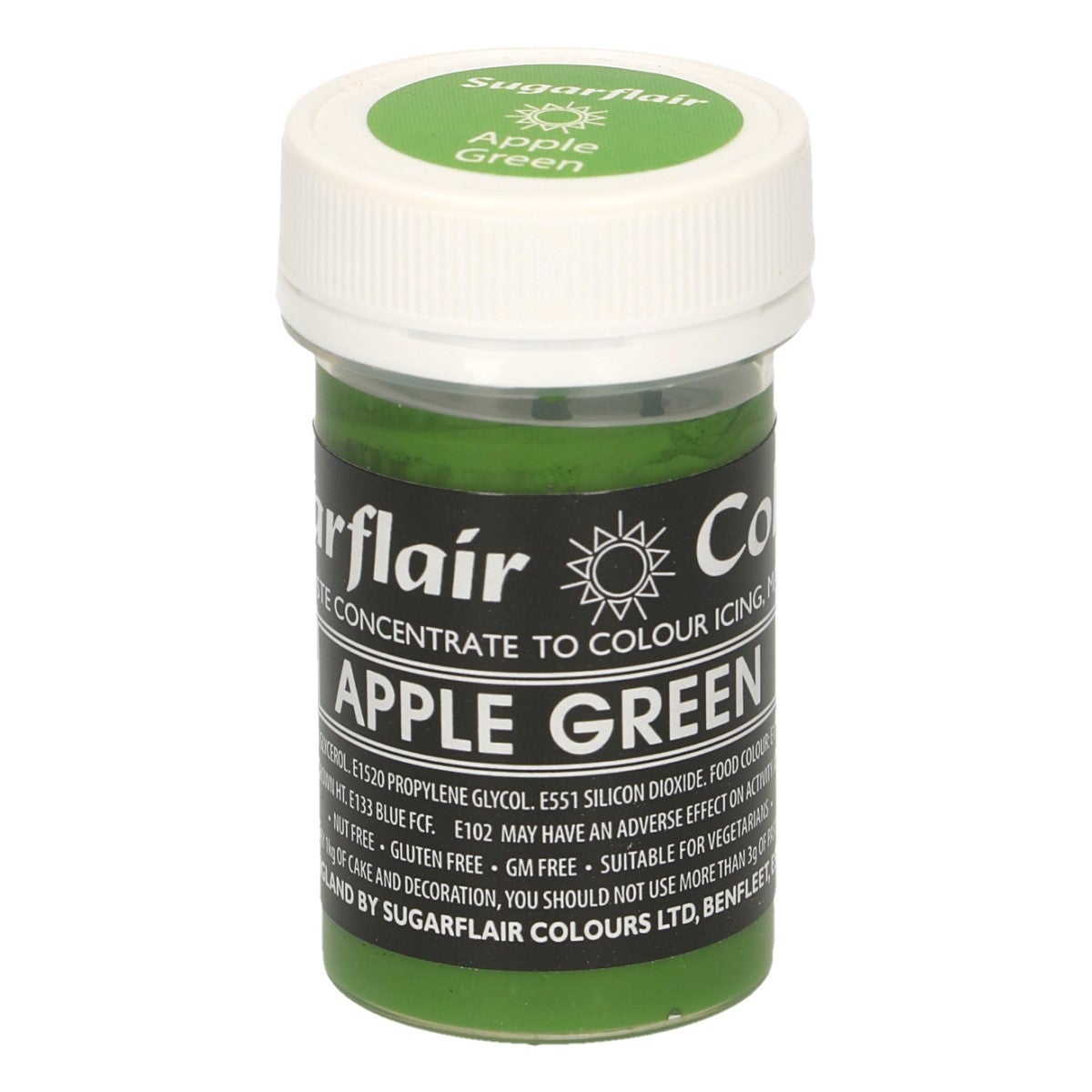 Sugarflair Eetbare Kleurstof Pasta Appelgroen 25g