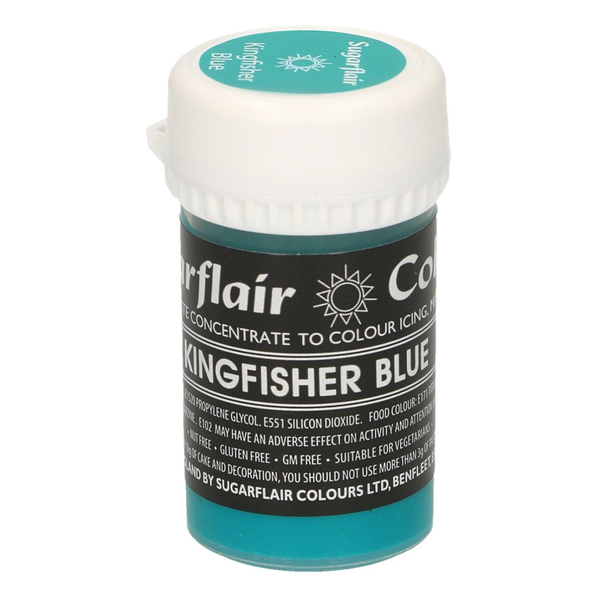 Sugarflair Eetbare Kleurstof Pasta IJsvogel Blauw 25g